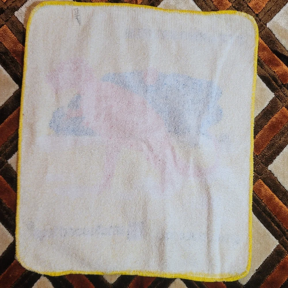 Vintage Small World Toys T-rex Washcloth